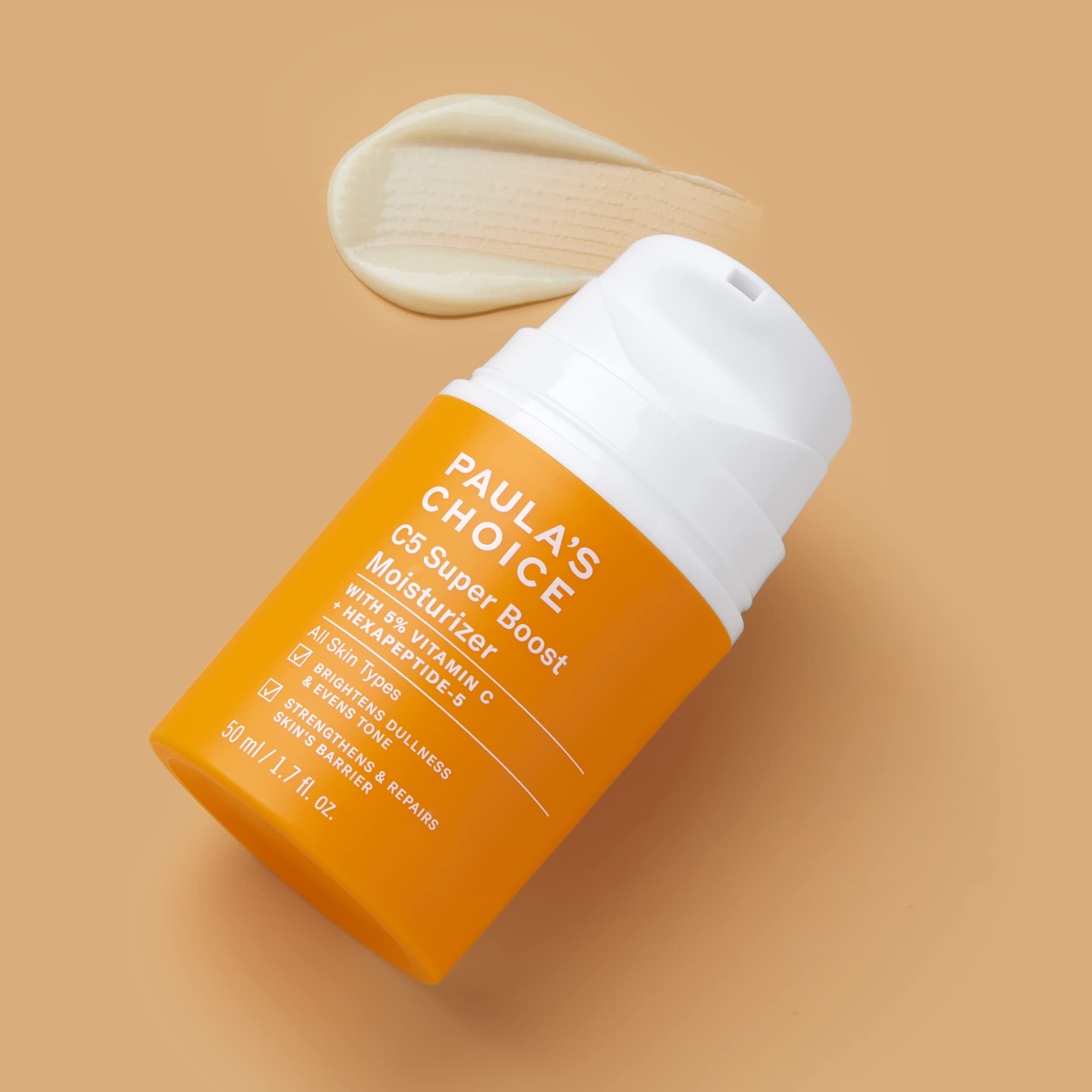 Paula's Choice C5 Super Boost Moisturizer with 5% Vitamin C & Squalane, Daily Face Lotion for Discoloration, Uneven Tone, Fine Lines & Acne-Prone Skin, Fragrance-Free & Paraben-Free